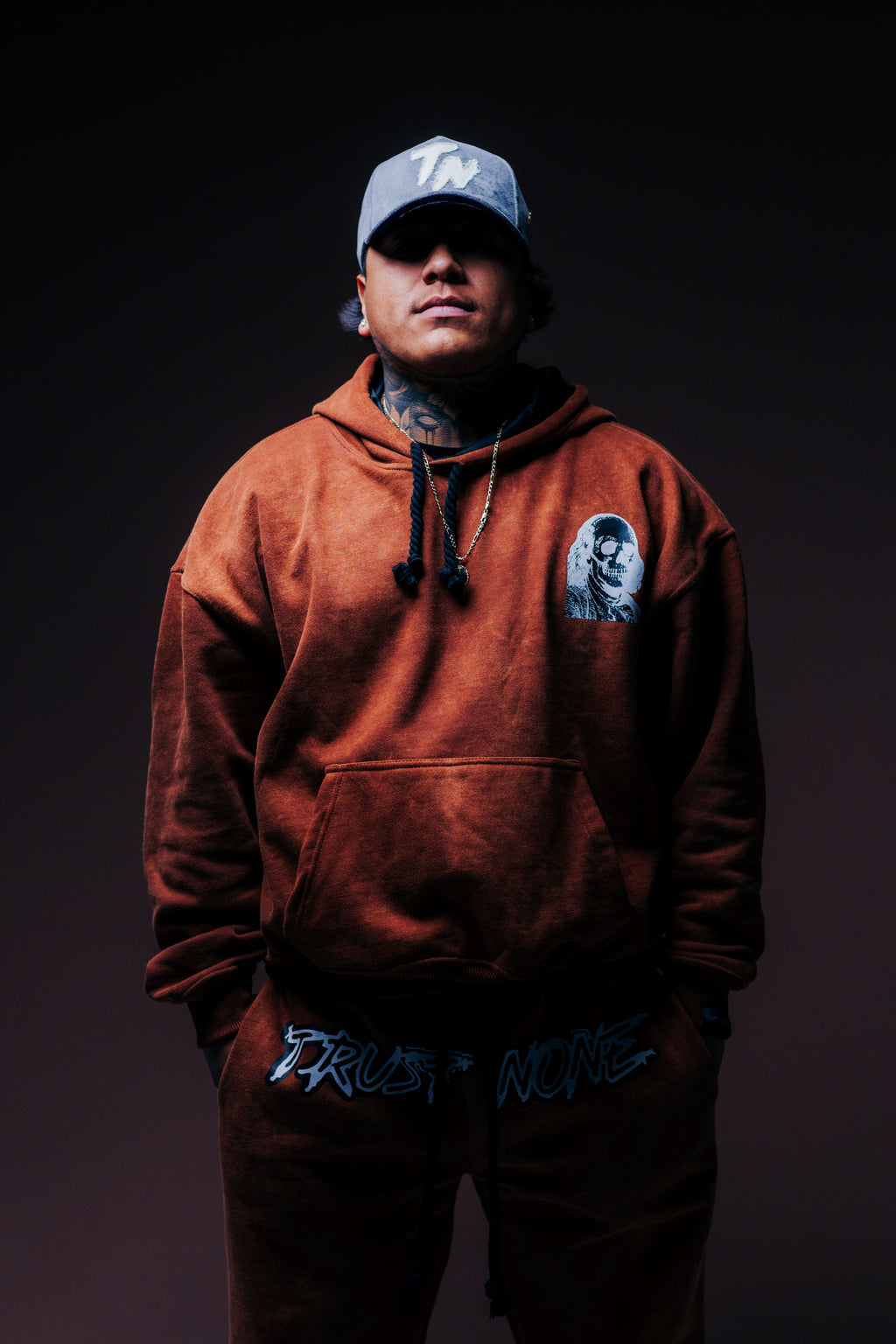 BROWN STONE WASH BENJI TRACKSUIT