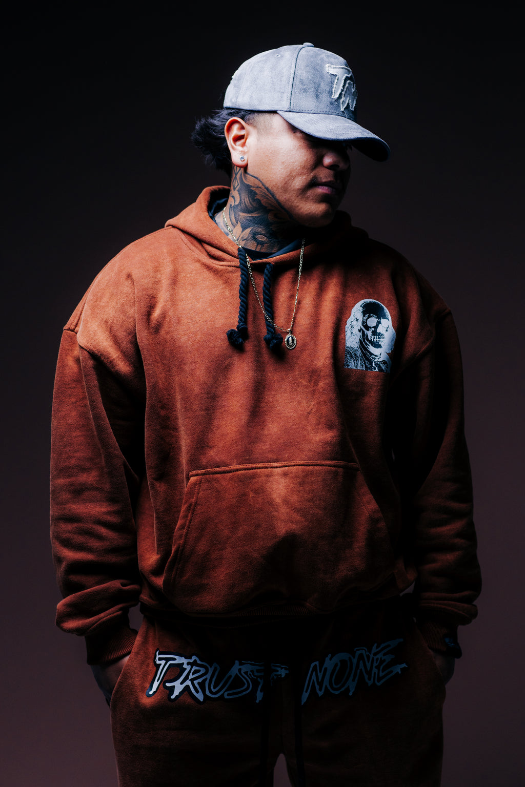 BROWN STONE WASH BENJI TRACKSUIT